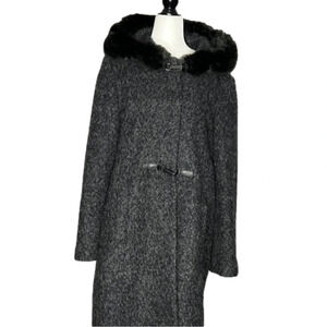Novelti Grey Wool  Full Length Dress Coat size 16